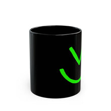 Load image into Gallery viewer, Black Mug with Evil Smiley