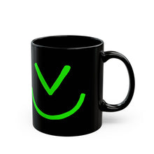 Load image into Gallery viewer, Black Mug with Evil Smiley