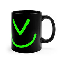 Load image into Gallery viewer, Black Mug with Evil Smiley
